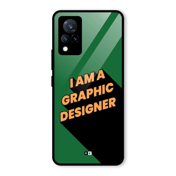 The Graphic Designer Glass Back Case for Vivo V21 5G