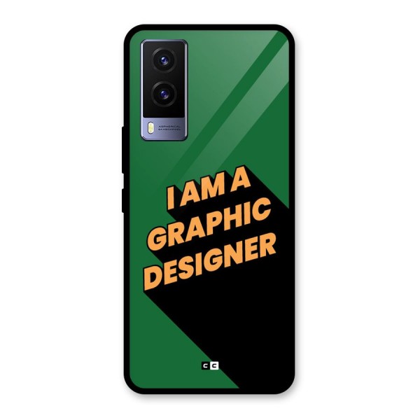 The Graphic Designer Glass Back Case for Vivo V21e 5G