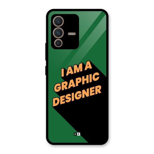 The Graphic Designer Glass Back Case for Vivo V23 5G