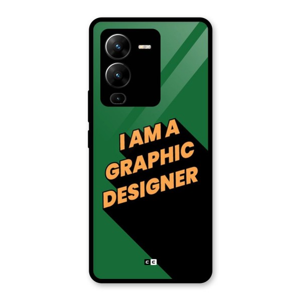 The Graphic Designer Glass Back Case for Vivo V25 Pro