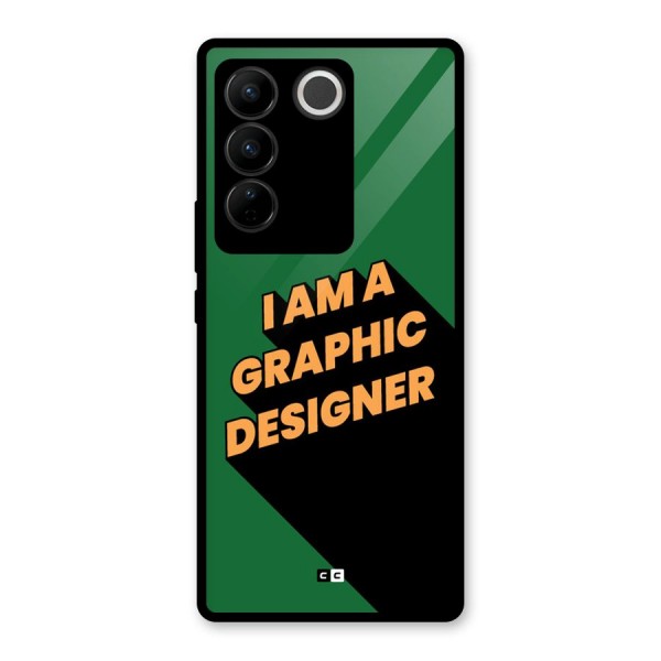 The Graphic Designer Glass Back Case for Vivo V27 Pro