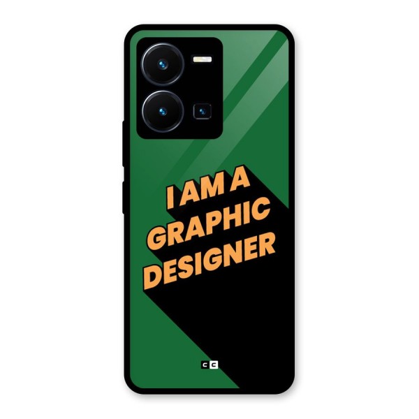 The Graphic Designer Glass Back Case for Vivo Y35