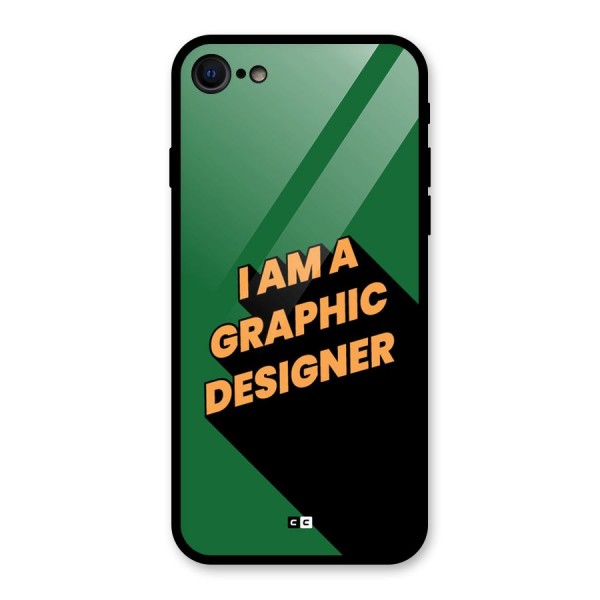 The Graphic Designer Glass Back Case for iPhone 8