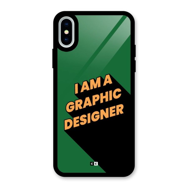 The Graphic Designer Glass Back Case for iPhone X