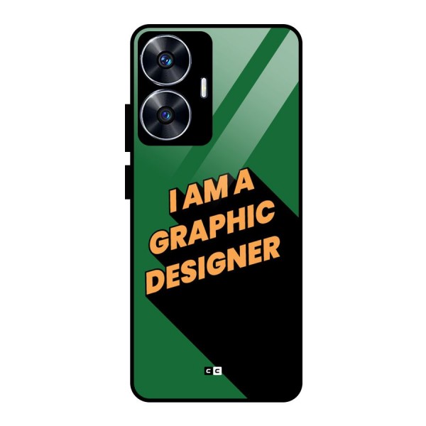 The Graphic Designer Glass Back Case for realme C55