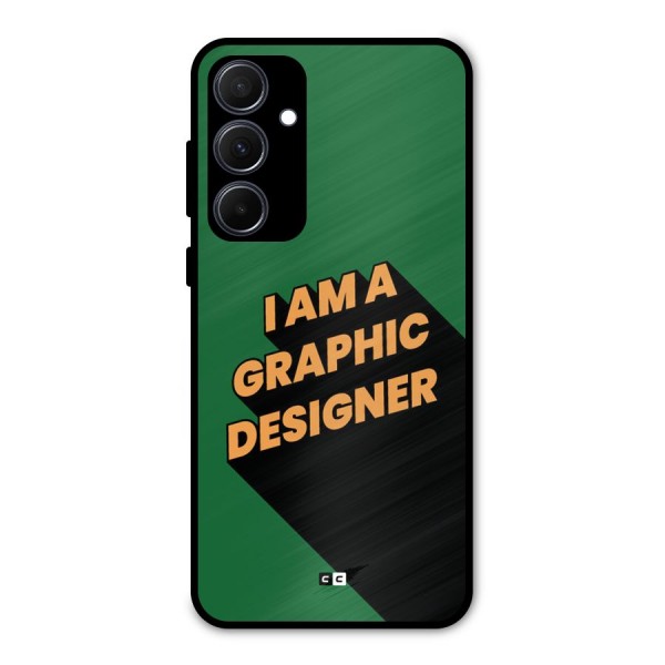 The Graphic Designer Metal Back Case for Galaxy A35