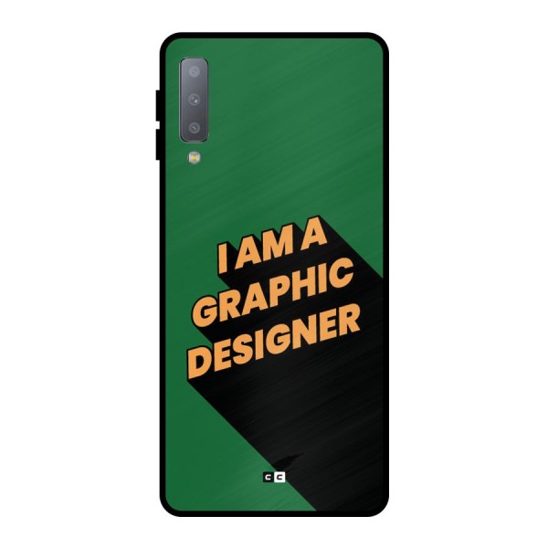 The Graphic Designer Metal Back Case for Galaxy A7 (2018)