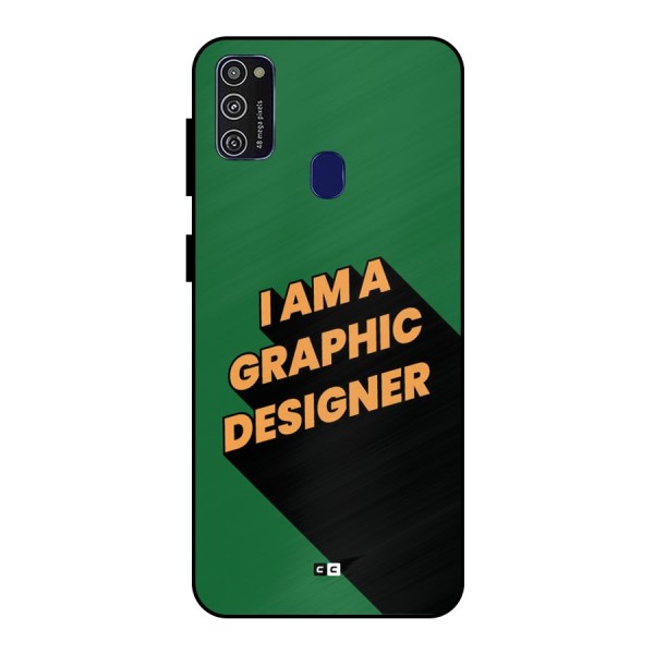 The Graphic Designer Metal Back Case for Galaxy M21