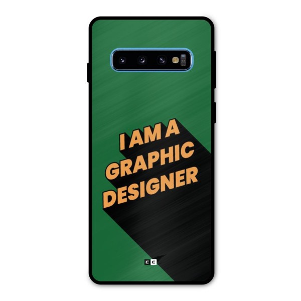 The Graphic Designer Metal Back Case for Galaxy S10