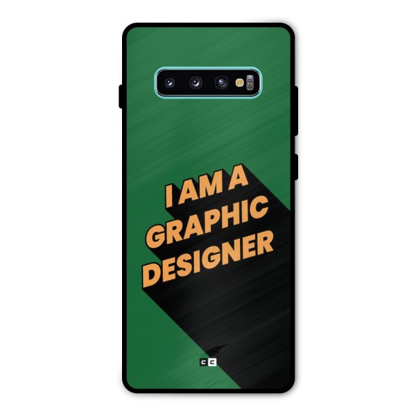 The Graphic Designer Metal Back Case for Galaxy S10 Plus