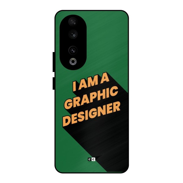 The Graphic Designer Metal Back Case for Honor 90