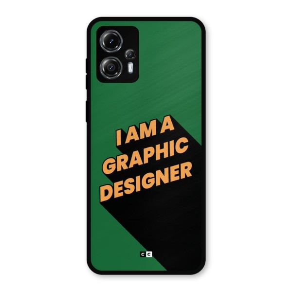 The Graphic Designer Metal Back Case for Moto G13