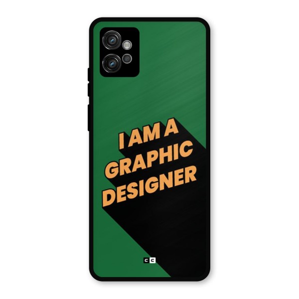 The Graphic Designer Metal Back Case for Moto G32