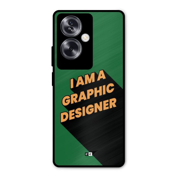 The Graphic Designer Metal Back Case for Oppo A79 5G