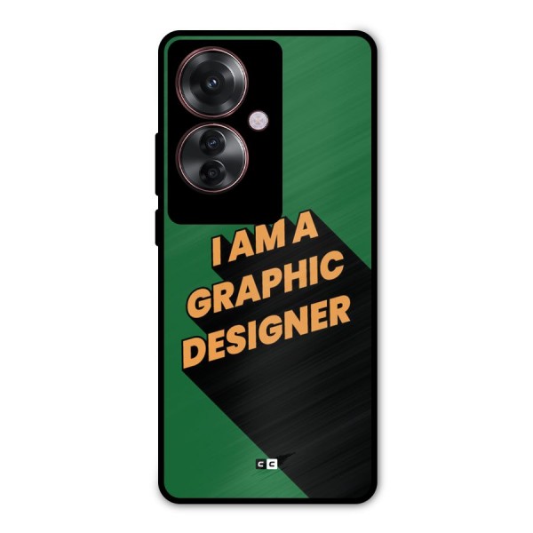 The Graphic Designer Metal Back Case for Oppo F25 Pro