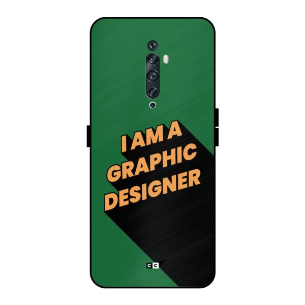 The Graphic Designer Metal Back Case for Oppo Reno2 F