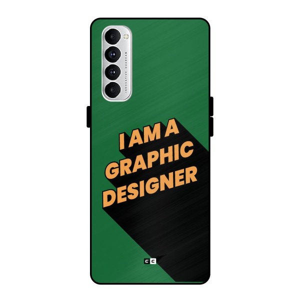 The Graphic Designer Metal Back Case for Oppo Reno4 Pro