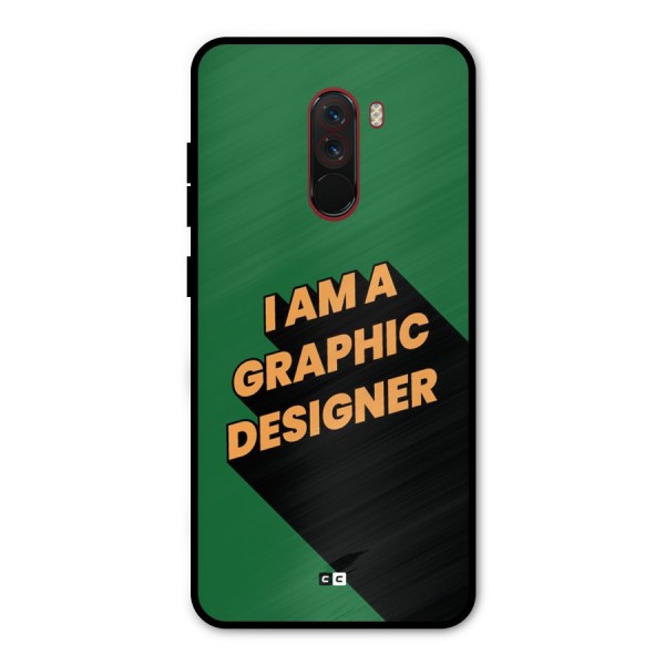 The Graphic Designer Metal Back Case for Poco F1