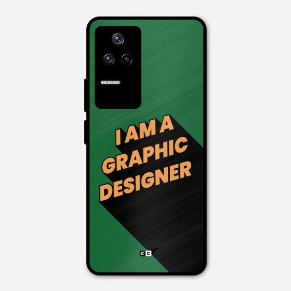 The Graphic Designer Metal Back Case for Poco F4 5G