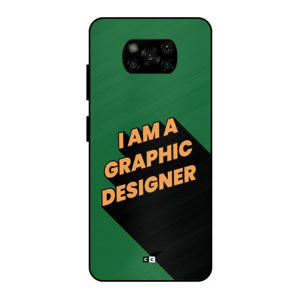 The Graphic Designer Metal Back Case for Poco X3