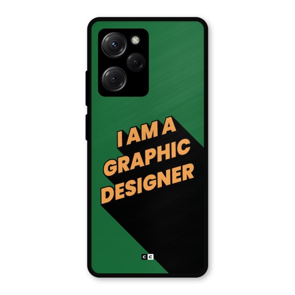 The Graphic Designer Metal Back Case for Poco X5 Pro