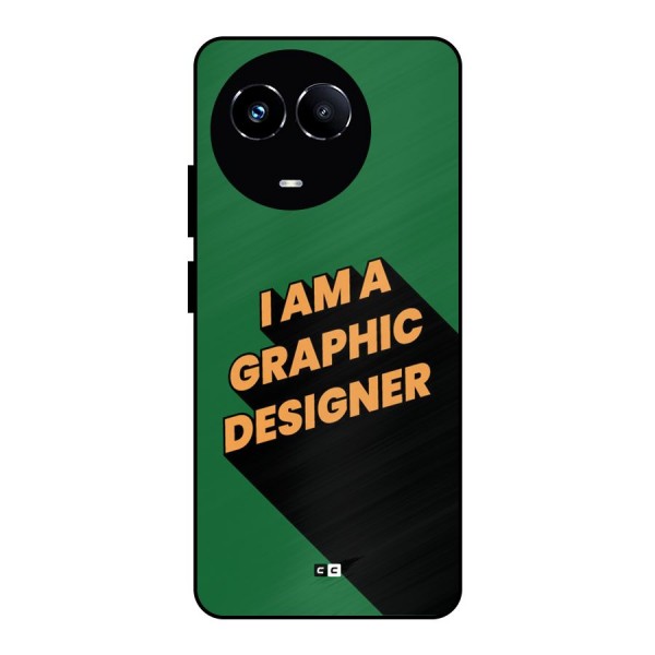 The Graphic Designer Metal Back Case for Realme 11X