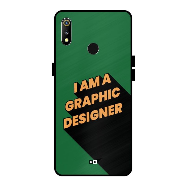 The Graphic Designer Metal Back Case for Realme 3