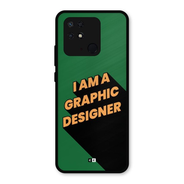 The Graphic Designer Metal Back Case for Redmi 10