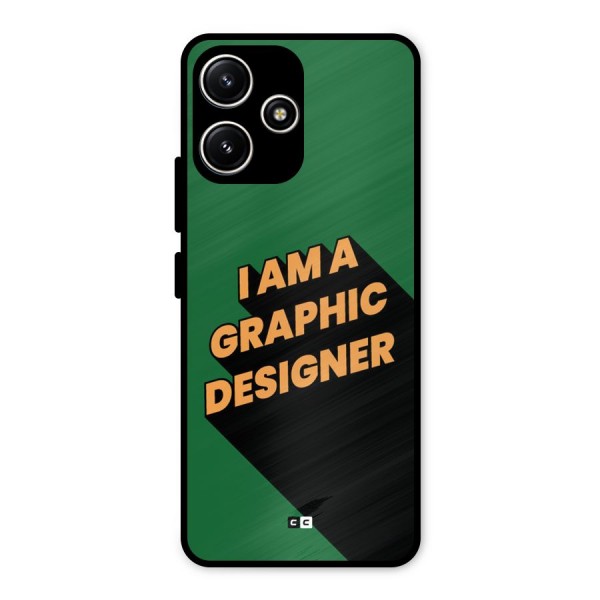 The Graphic Designer Metal Back Case for Redmi 12 5G