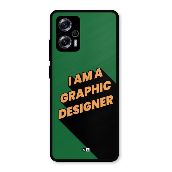 The Graphic Designer Metal Back Case for Redmi K50i