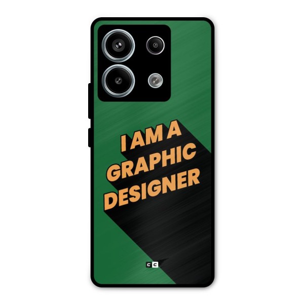 The Graphic Designer Metal Back Case for Redmi Note 13 Pro 5G