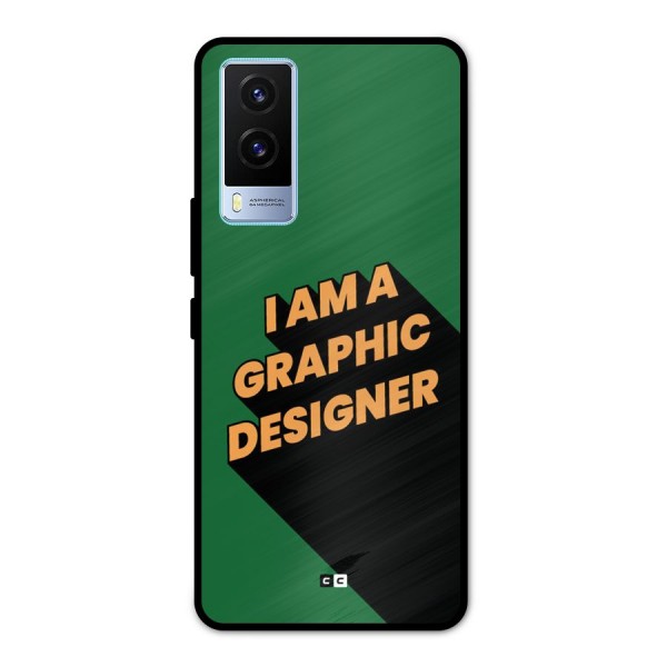 The Graphic Designer Metal Back Case for Vivo V21e 5G