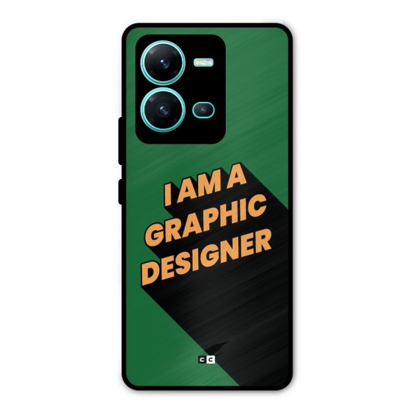 The Graphic Designer Metal Back Case for Vivo V25