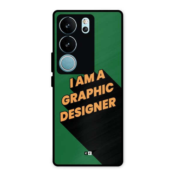 The Graphic Designer Metal Back Case for Vivo V29 Pro