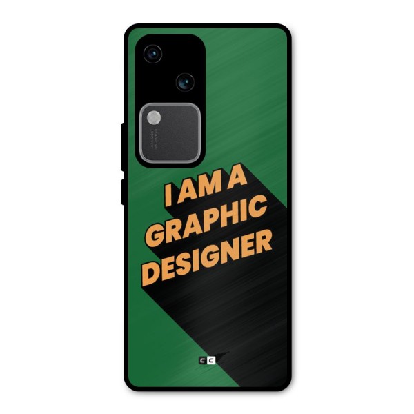 The Graphic Designer Metal Back Case for Vivo V30