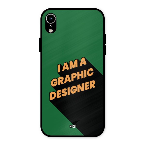 The Graphic Designer Metal Back Case for iPhone XR