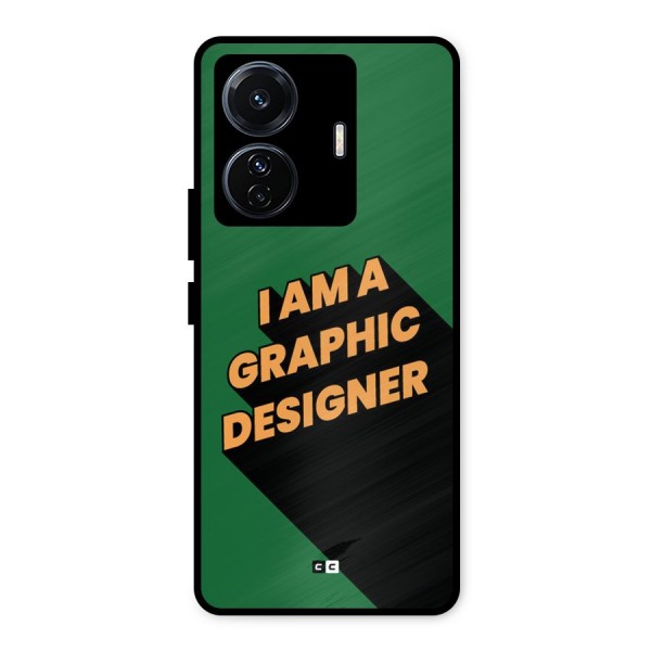 The Graphic Designer Metal Back Case for iQOO Z6