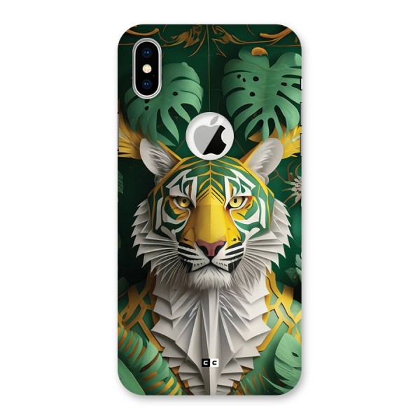 The Nature Tiger Back Case for iPhone XS Logo Cut