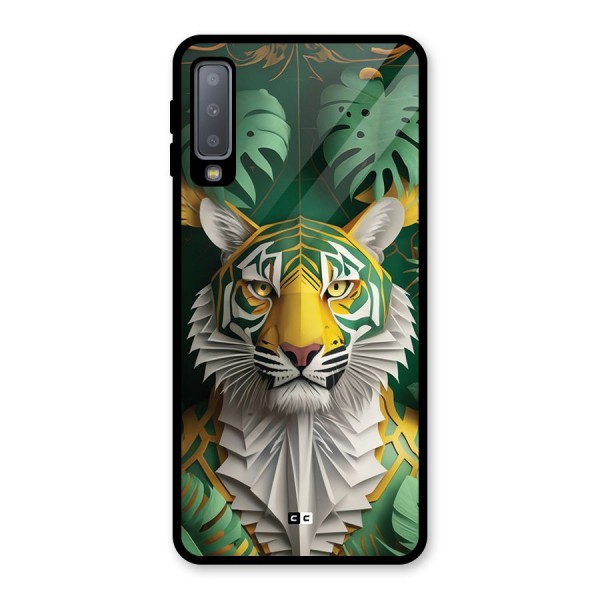 The Nature Tiger Glass Back Case for Galaxy A7 (2018)