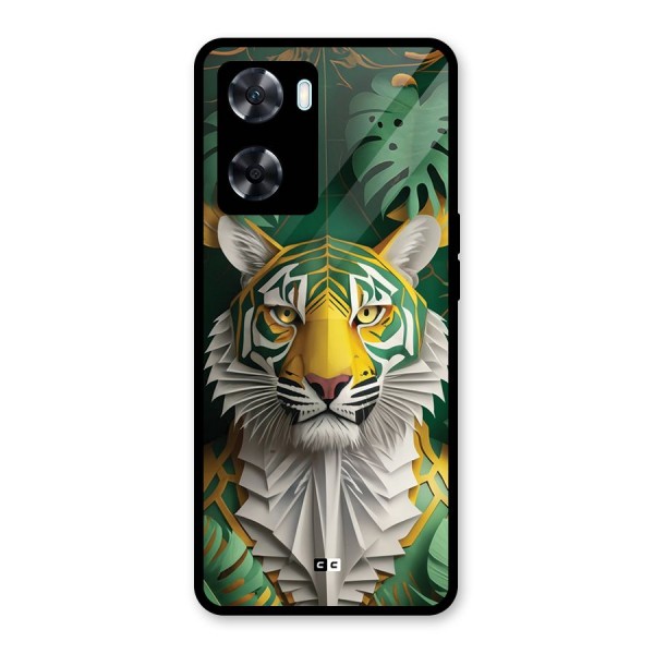 The Nature Tiger Glass Back Case for Oppo A77s