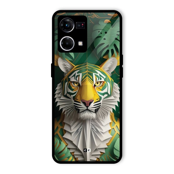 The Nature Tiger Glass Back Case for Oppo F21 Pro 4G