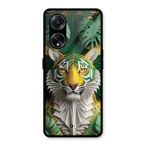 The Nature Tiger Glass Back Case for Oppo F23