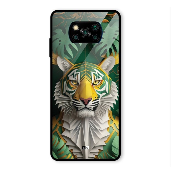 The Nature Tiger Glass Back Case for Poco X3 Pro