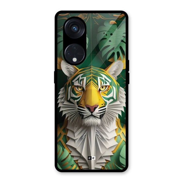 The Nature Tiger Glass Back Case for Reno8 T 5G