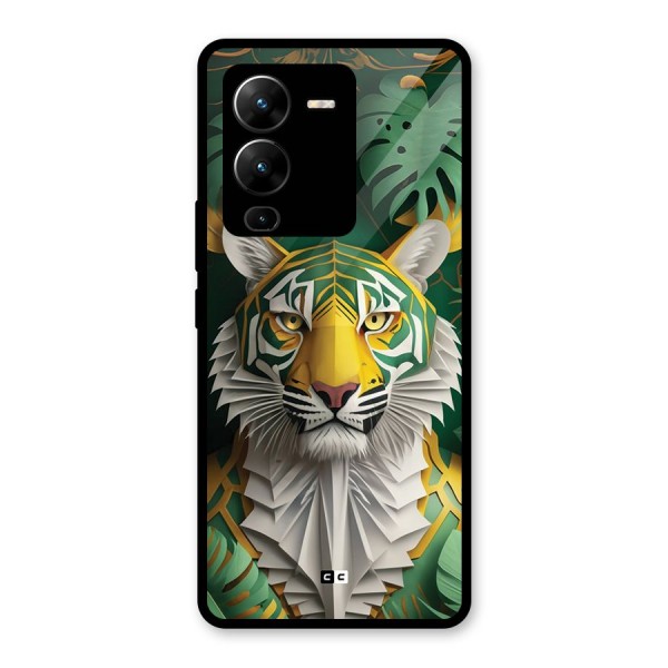 The Nature Tiger Glass Back Case for Vivo V25 Pro