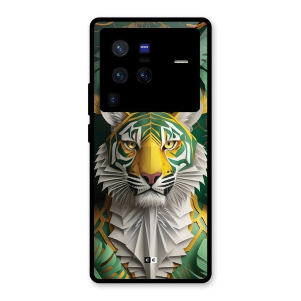 The Nature Tiger Glass Back Case for Vivo X80 Pro