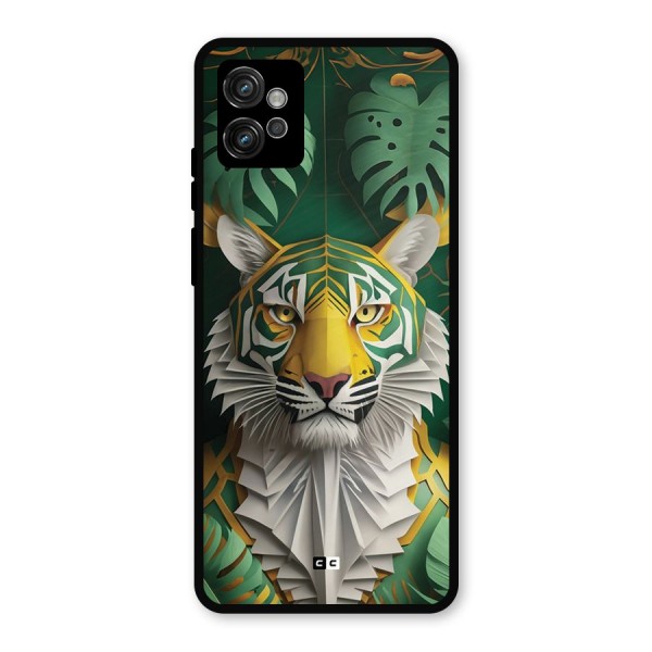 The Nature Tiger Metal Back Case for Moto G32