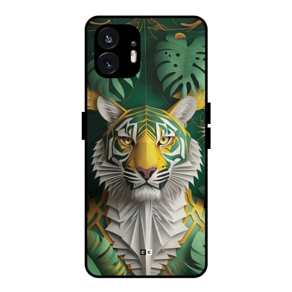 The Nature Tiger Metal Back Case for Nothing Phone 2