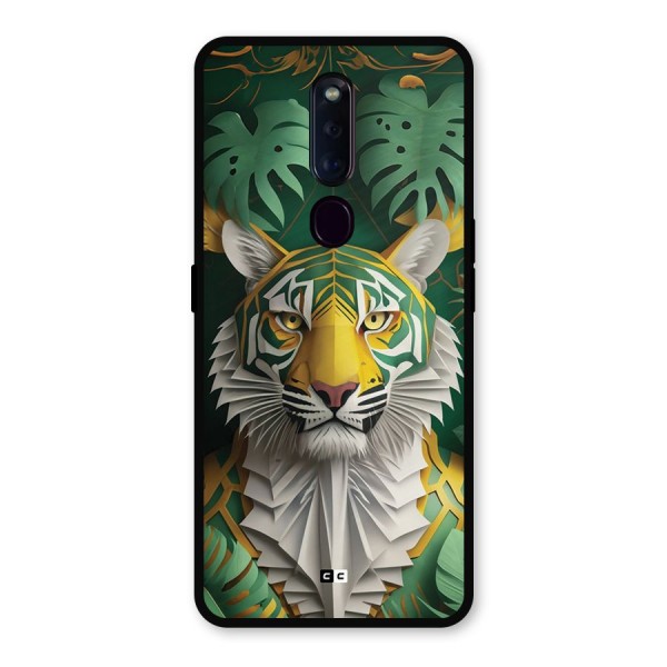 The Nature Tiger Metal Back Case for Oppo F11 Pro