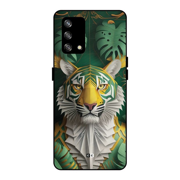 The Nature Tiger Metal Back Case for Oppo F19